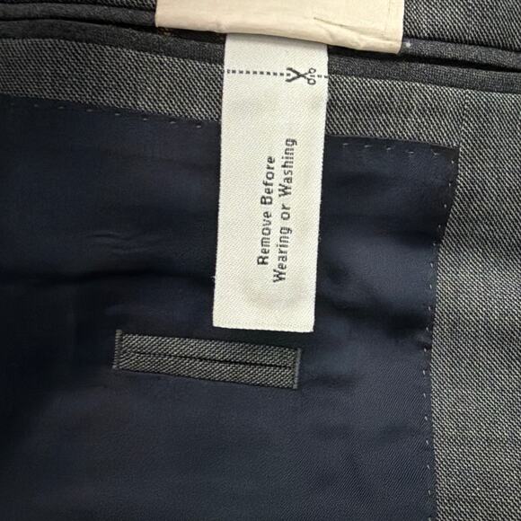 J Crew Ludlow Blazer Jacket Mens 38R Tollegno 1900 Gray Italian Wool - Picture 4 of 14